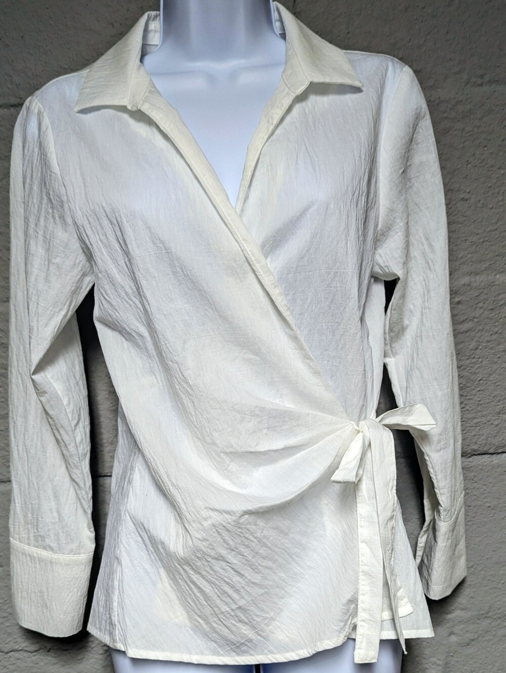 NWT Maeve Anthropologie Wrap Long Sleeve Blouse Size XXS